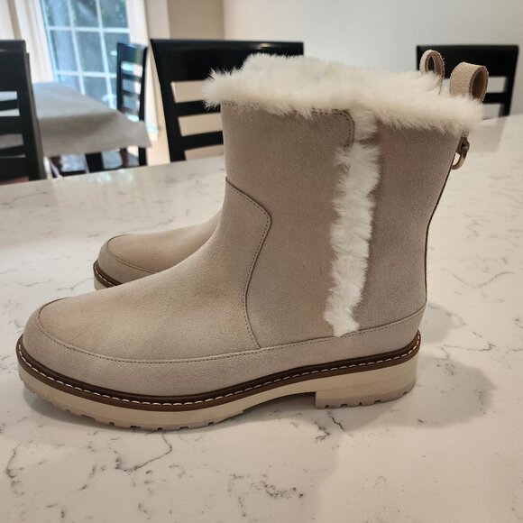 Cole Haan Suede & Faux Fur Greenwich Bootie, 9M, Like new - Picture 1 of 8
